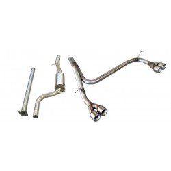 Piper exhaust Ford Focus MK2 - Engines 1.4 1.6 Petrol Stainless Steel Cat back Duplex System to suit, Piper Exhaust, DFOC8BS